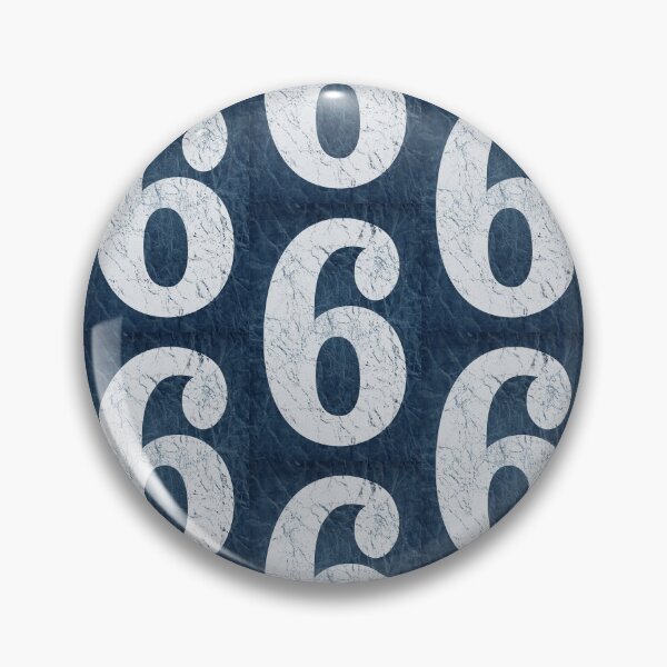 Item preview, Illustration - Number 6 in shabby vintage style designed and sold by WillysVintage.