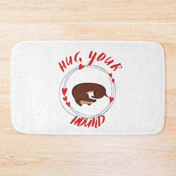 Item preview, Hug Your Hound Dachshund with Hearts Cute  designed and sold by Artventurous.