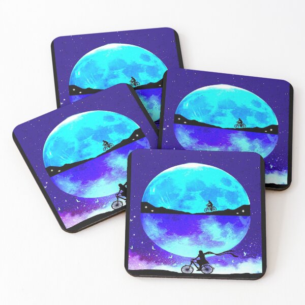Item preview, LUNAR LANDSCAPE BIKING : Fantasy Psychedelic Print designed and sold by posterbobs.