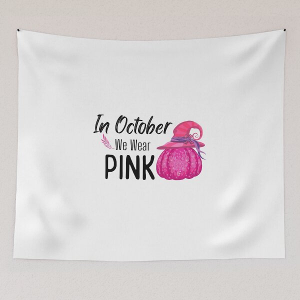Item preview,  In October We Wear Pink Pumpkin Plaid designed and sold by CreativeMansion.