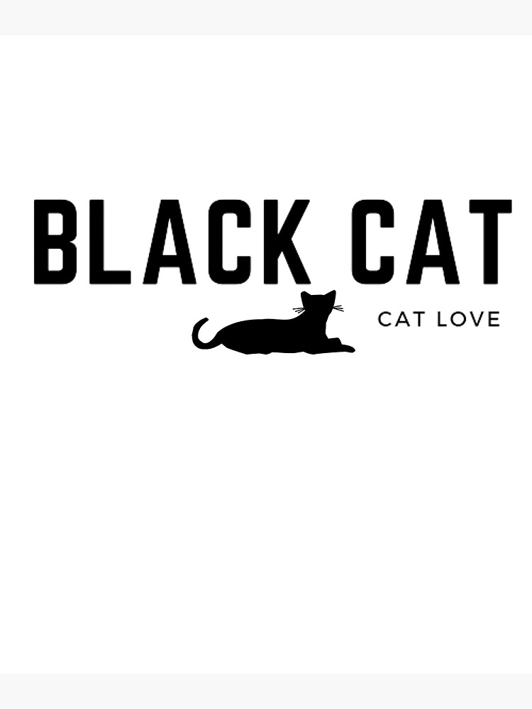 word-art-black-cat-poster-for-sale-by-kinkalow-redbubble