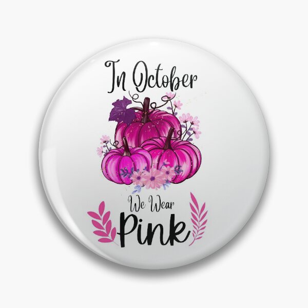 Item preview,  In October We Wear Pink Pumpkin Plaid designed and sold by CreativeMansion.