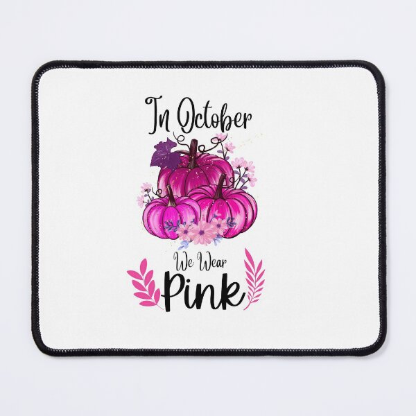 Item preview, In October We Wear Pink Pumpkin Plaid designed and sold by CreativeMansion.
