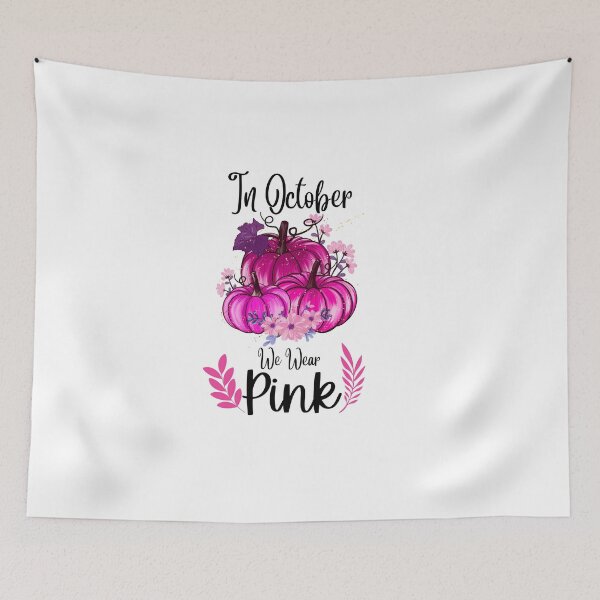 Item preview,  In October We Wear Pink Pumpkin Plaid designed and sold by CreativeMansion.