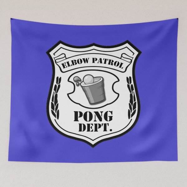 Item preview, Beer Pong Elbow Patrol Badge Drinking Humor designed and sold by EllConApparel.