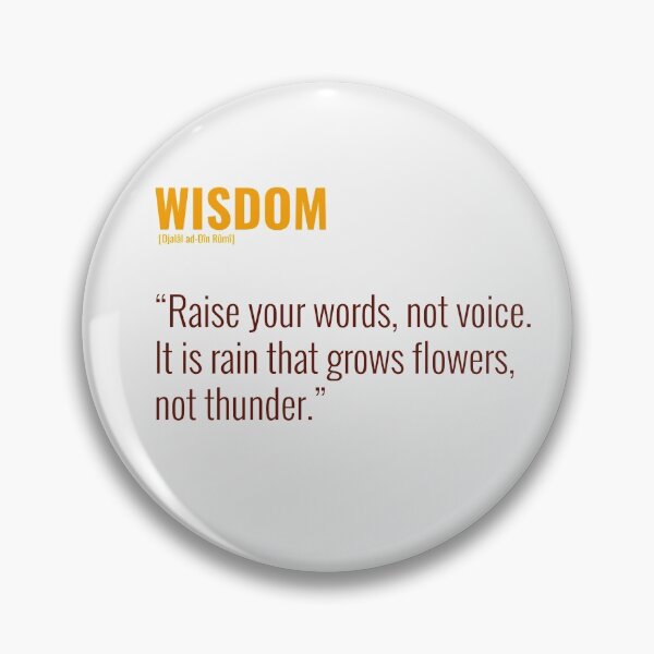 Item preview, Djalâl ad Dîn Rûmî Quotes About WISDOM designed and sold by Studio TANFF.