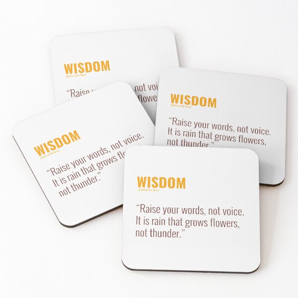 Item preview, Djalâl ad Dîn Rûmî Quotes About WISDOM designed and sold by Studio TANFF.