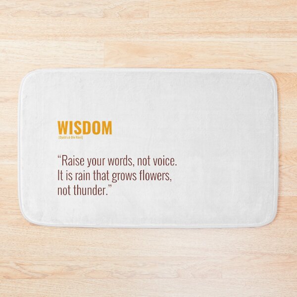 Item preview, Djalâl ad Dîn Rûmî Quotes About WISDOM designed and sold by Studio TANFF.
