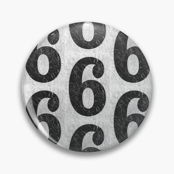 Item preview, Illustration - Number 6 in shabby vintage style designed and sold by WillysVintage.