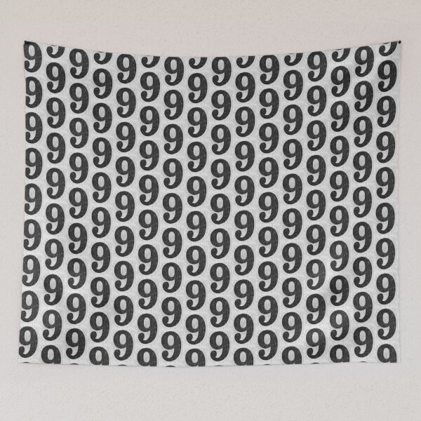 Item preview, Illustration - Number 9 in shabby vintage style designed and sold by WillysVintage.