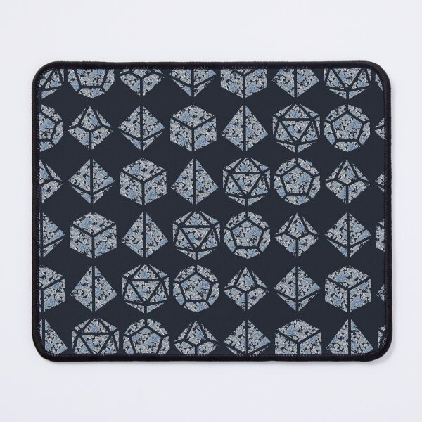 Item preview, Blue and Parchment White Gradient Rose Vintage Pattern Silhouette Polyhedral Dice - Dungeons and Dragons Design designed and sold by GenAumonier.