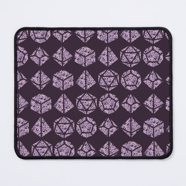 Item preview, Pink and Blue Gradient Rose Vintage Pattern Silhouette Polyhedral Dice - Dungeons and Dragons Design designed and sold by GenAumonier.