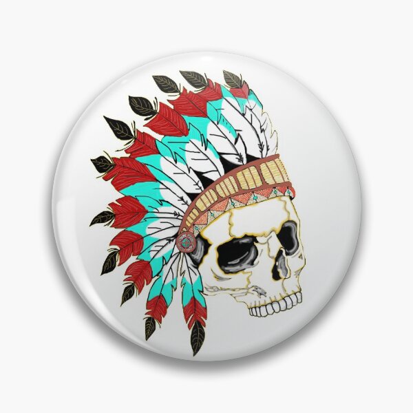 Item preview, Indian Chief Skull designed and sold by J-CCreations.