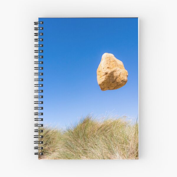 Item preview, In the air - levitating sandstone rock defying gravity on the sand dunes designed and sold by Katharine Harper.