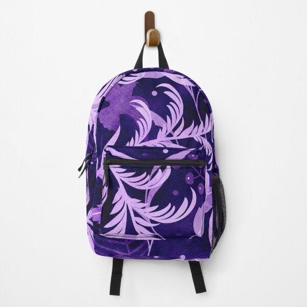 Item preview, Purple Botanical Bird Floral Print designed and sold by Lavender Mint Graphics.