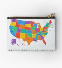 United States Map Studio Pouch