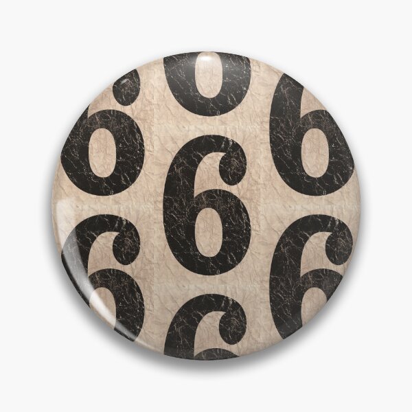 Item preview, Illustration - Number 6 in shabby vintage style designed and sold by WillysVintage.
