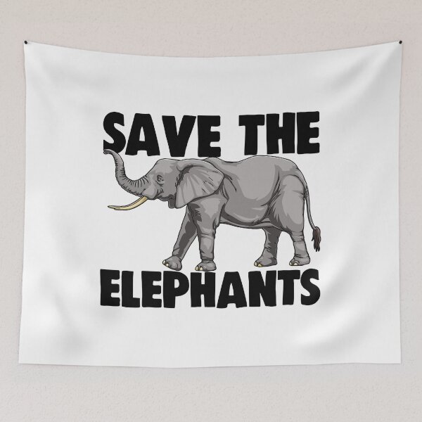 Item preview, Save The Elephants designed and sold by Bendthetrend.