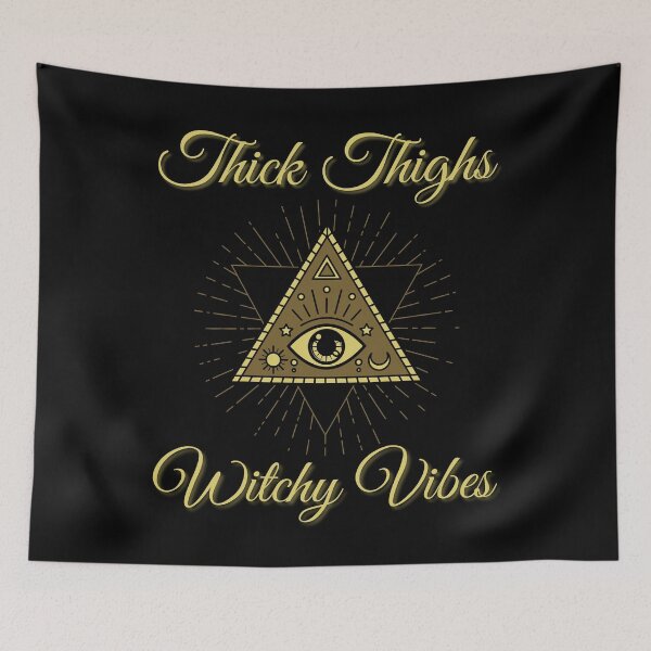 Item preview, Thick Thighs witch vibes, Witchy, Funny Witch, happy halloween designed and sold by Lekrock.