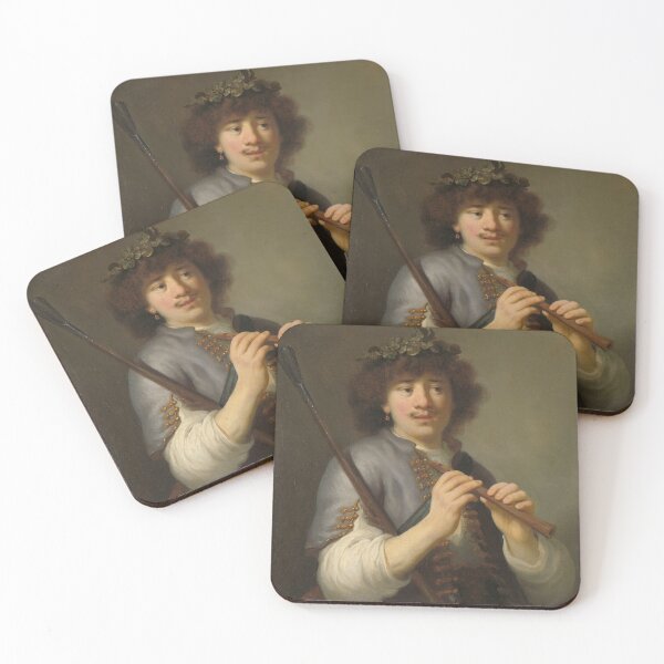 Item preview, Rembrandt as a Shepherd with a Staff and Flute by Govert Flinck designed and sold by Mikołaj Niemczewski.