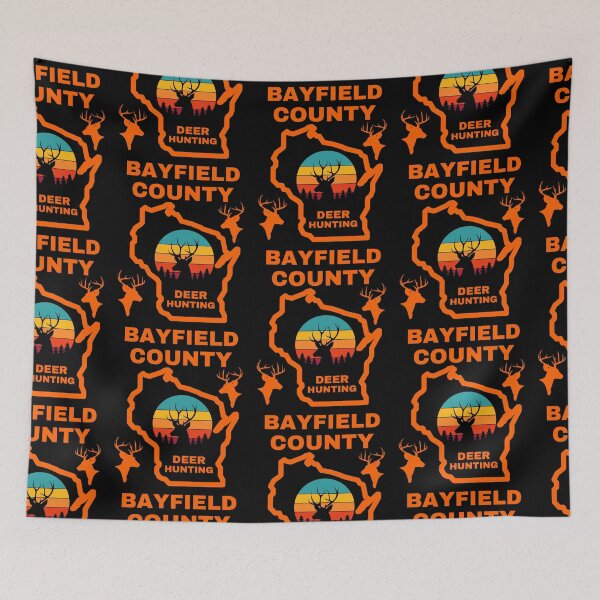Item preview, Wisconsin Deer Hunter Bayfield County designed and sold by WoodburyLake.