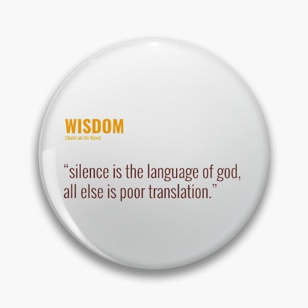 Item preview, Djalâl ad Dîn Rûmî Wisdom Quotes About Silence designed and sold by Studio TANFF.