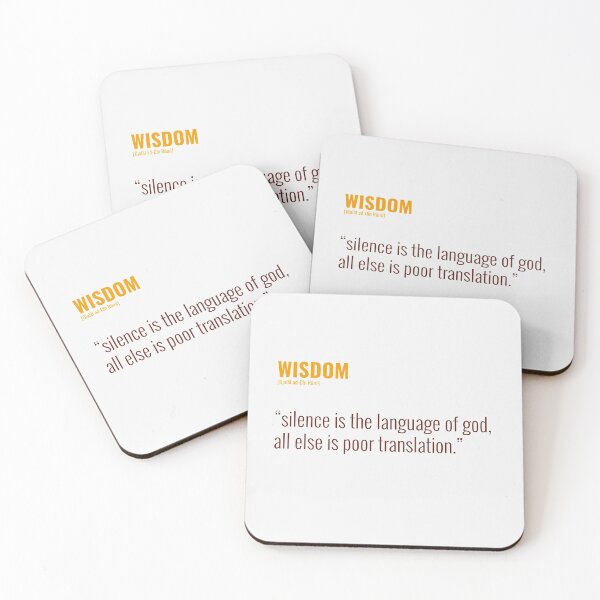 Item preview, Djalâl ad Dîn Rûmî Wisdom Quotes About Silence designed and sold by Studio TANFF.