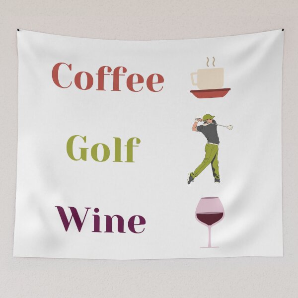 Item preview, Coffee Golf Wine Design designed and sold by charmshop.
