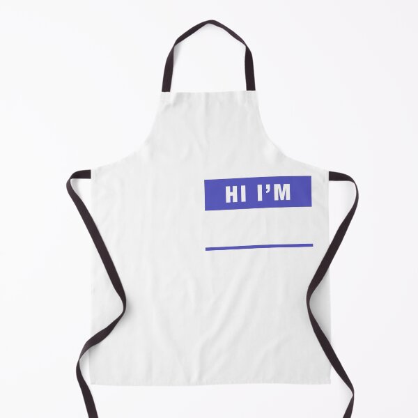 Item preview, "HI I'M" Basic Blank Name Tag Blue designed and sold by 622Strands.