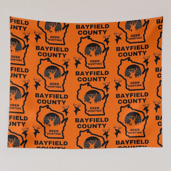 Item preview, Wisconsin Deer Hunter Bayfield County designed and sold by WoodburyLake.