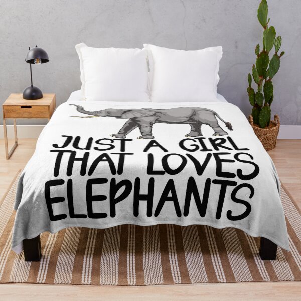 Item preview, Just A Girl That Loves Elephants designed and sold by Bendthetrend.
