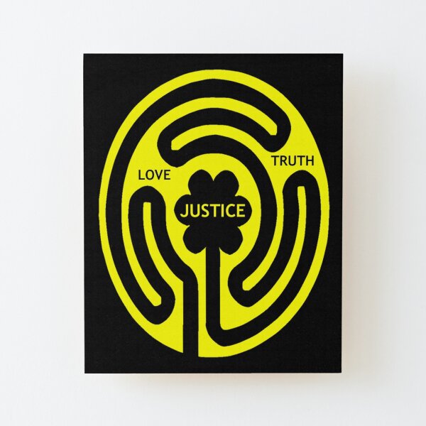 Walk for Justice Wood Mounted Print