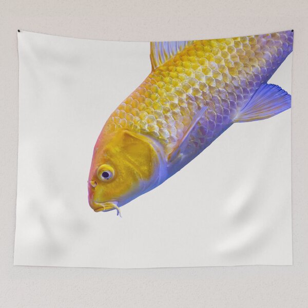 Item preview, Golden yellow Ogon Koi carp fish designed and sold by lena-maximova.