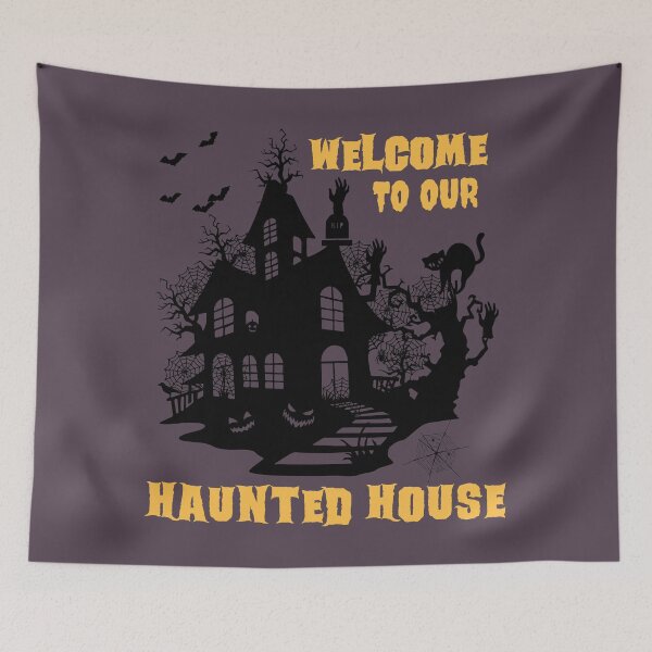 Item preview, Welcome To Our Haunted House designed and sold by AmethystMurad.