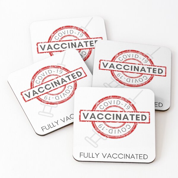 Item preview, Fully Vaccinated Stamp Design designed and sold by Salman Arif.