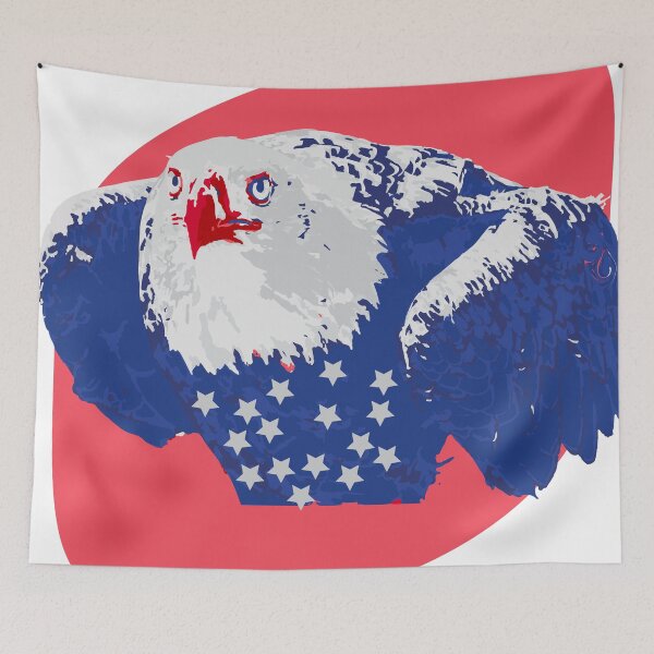 Item preview, America, symbol of America, national attribute, colors of the flag designed and sold by Natairbrush.