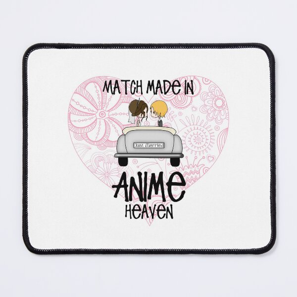 Item preview, Just Married - Match Made in Anime Heaven! (On White) designed and sold by epinkb.