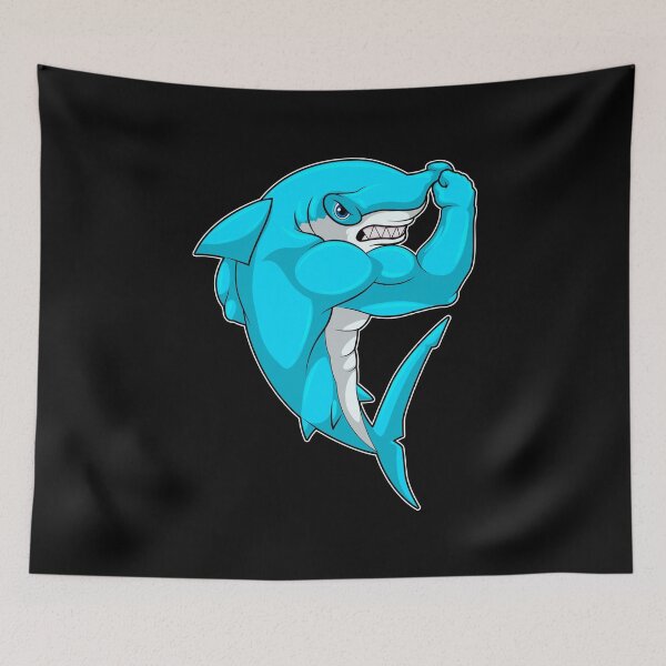 Item preview, Hammerhead shark Bodybuilder Bodybuilding Sports designed and sold by Snabdesign84.