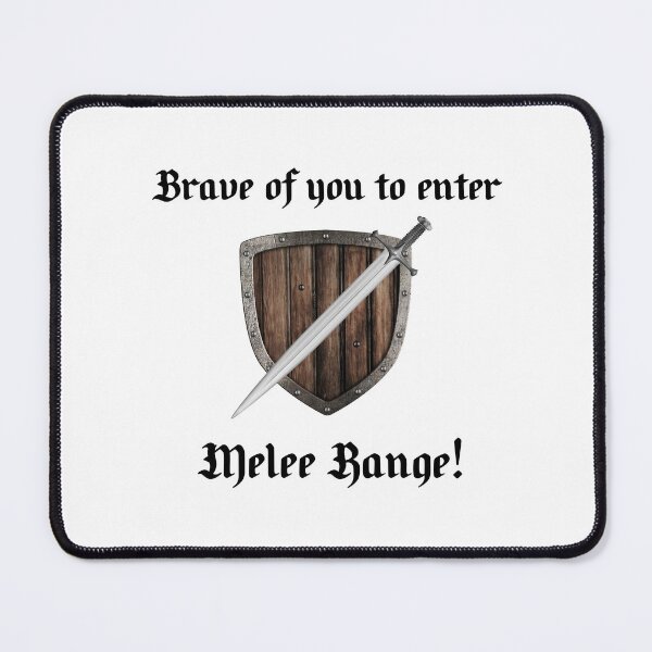 Item preview, Melee Range Sword & Shield - Design #2 (On White) designed and sold by epinkb.