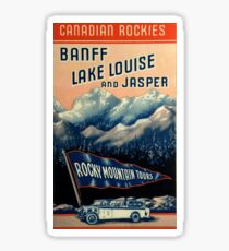 Banff Jasper Lake Louise Vintage Travel Decal Sticker