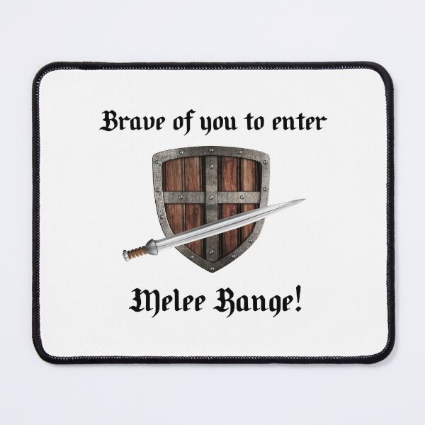 Item preview, Melee Range Sword & Shield - Design #1 (On White) designed and sold by epinkb.
