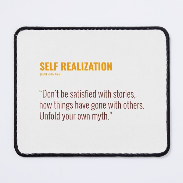 Item preview, Djalâl ad Dîn Rûmî Self Realization Quotes designed and sold by Studio TANFF.