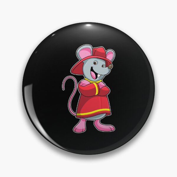 Item preview, Mouse Firefighter Fire helmet Fire department designed and sold by Snabdesign84.