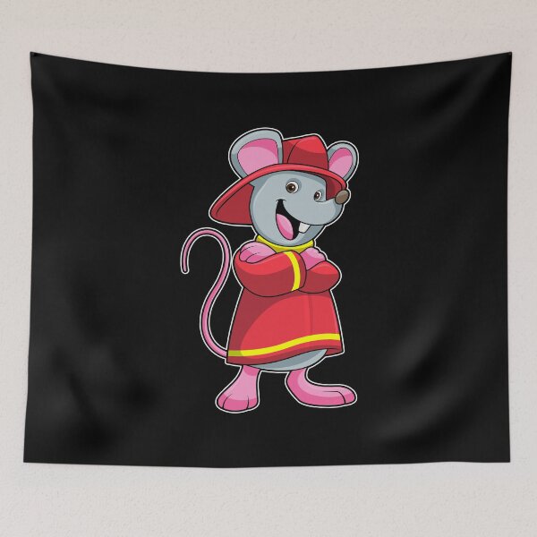 Item preview, Mouse as Firefighter with Helmet designed and sold by Snabdesign84.
