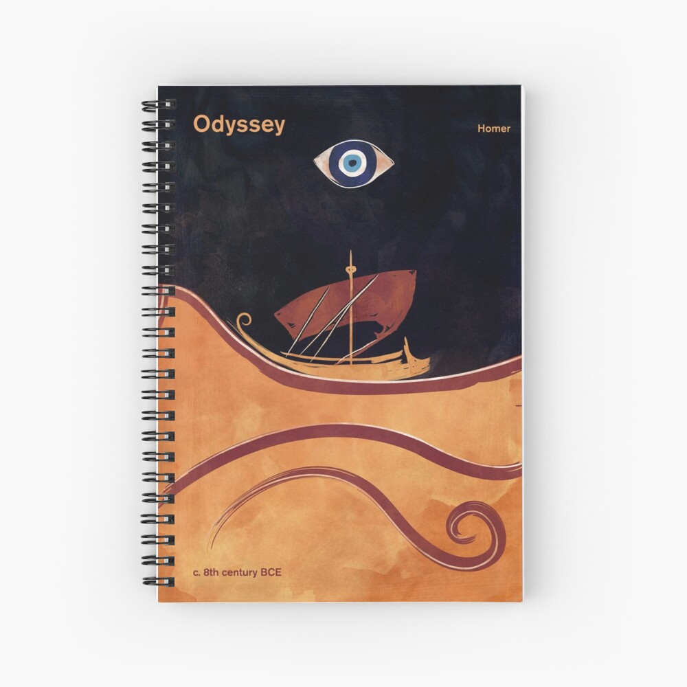 Odyssey - Homer, Greek Literature Art for Book Lovers