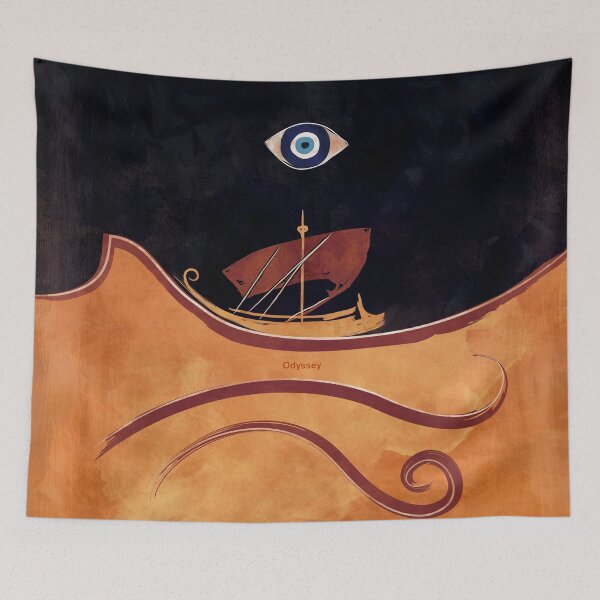 Item preview, Odyssey - Homer, Greek Literature Art for Book Lovers designed and sold by RedHillPrints.