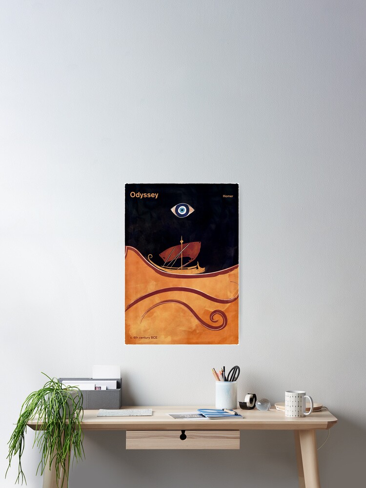 Odyssey - Homer, Greek Literature Art for Book Lovers | Poster