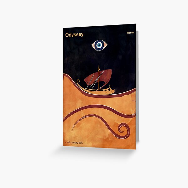 Item preview, Odyssey - Homer, Greek Literature Art for Book Lovers designed and sold by RedHillPrints.