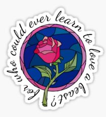 For who could ever learn to love a beast? Sticker