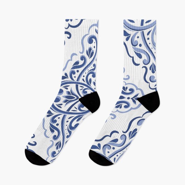 Item preview, Damask pattern with blue filigree. Design 21021. designed and sold by Annartlab.